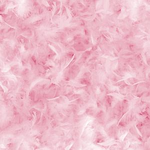 Feather coloured bright pink  in a large mass